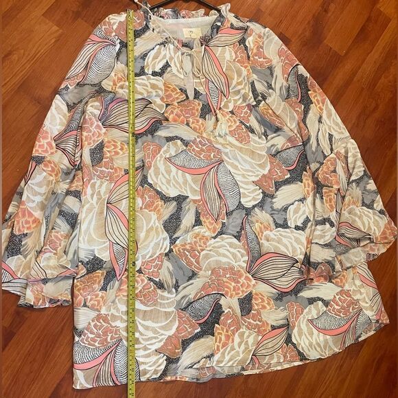 L Love floral, long sleeve dress size 1XL - Picture 3 of 5